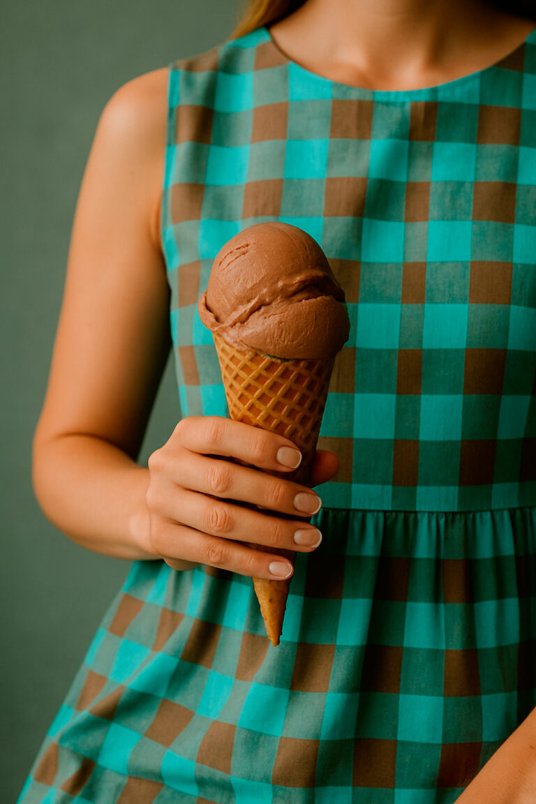 HELADO DE CHOCOLATE CREMOSO CON HELADERA